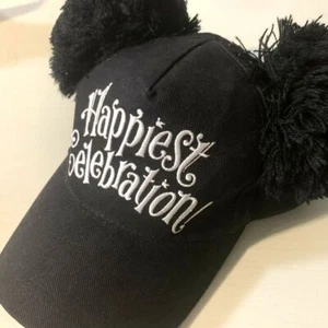 Tokyo Disney Resort Cap Hat PONPON Black Mickey Mouse 35th Anniversary Japan - Picture 1 of 12