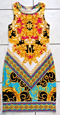 Vestido Vaina Joseph Ribkoff Sin Mangas Largo Midi Multicolor EE. UU. Talla 8 G904 Foto 1 de 4