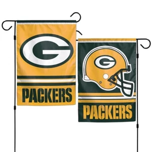 Green Bay Pro Football Team Flag 12 x 18 Inch Garden Flag Double Sided Banner - Picture 1 of 1