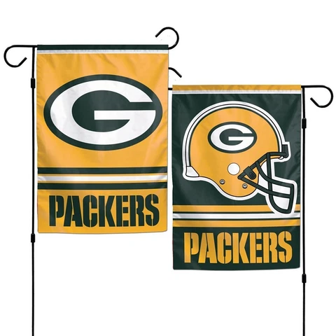 Green Bay Pro Football Team Flag 12 x 18 Inch Garden Flag Double Sided Banner Cover