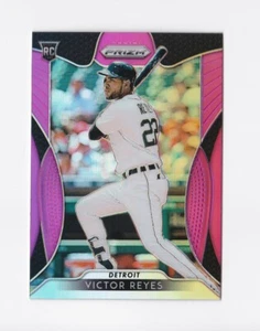 2019 Panini Prizm Prizms Pink #238 Victor Reyes RC Detroit Tigers - Picture 1 of 2