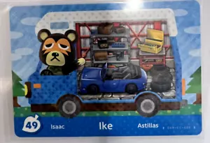 49 Ike 49 Animal Crossing Welcome Amiibo New Leaf RV Series Card NA Version - Picture 1 of 2