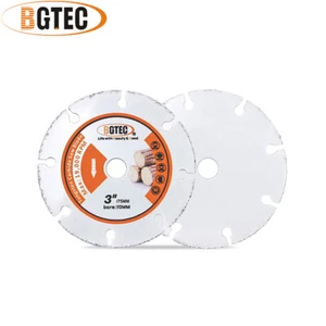 2pcs 75mm Diamond Wood Saw Blade Cutting Gypsum Board Turbo Cut-off Wheel Disc - Picture 1 of 12