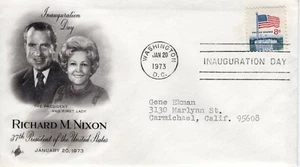 RICHARD NIXON INAUGURATION, WASHINGTON, DC 1973 FDC9580 - Picture 1 of 1