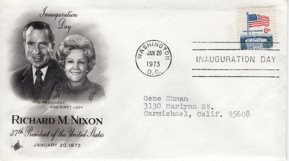 RICHARD NIXON INAUGURATION,  WASHINGTON, DC 1973  FDC9580 - Image 1 of 1