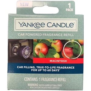 Yankee Candle Car Powered Fragrance Diffuser REFILL - Macintosh SCENT - NEW - Picture 1 of 3