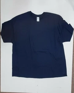 Men's Ultra Cotton T-Shirt Navy short sleeve 3XL comfort dark blue - Picture 1 of 12