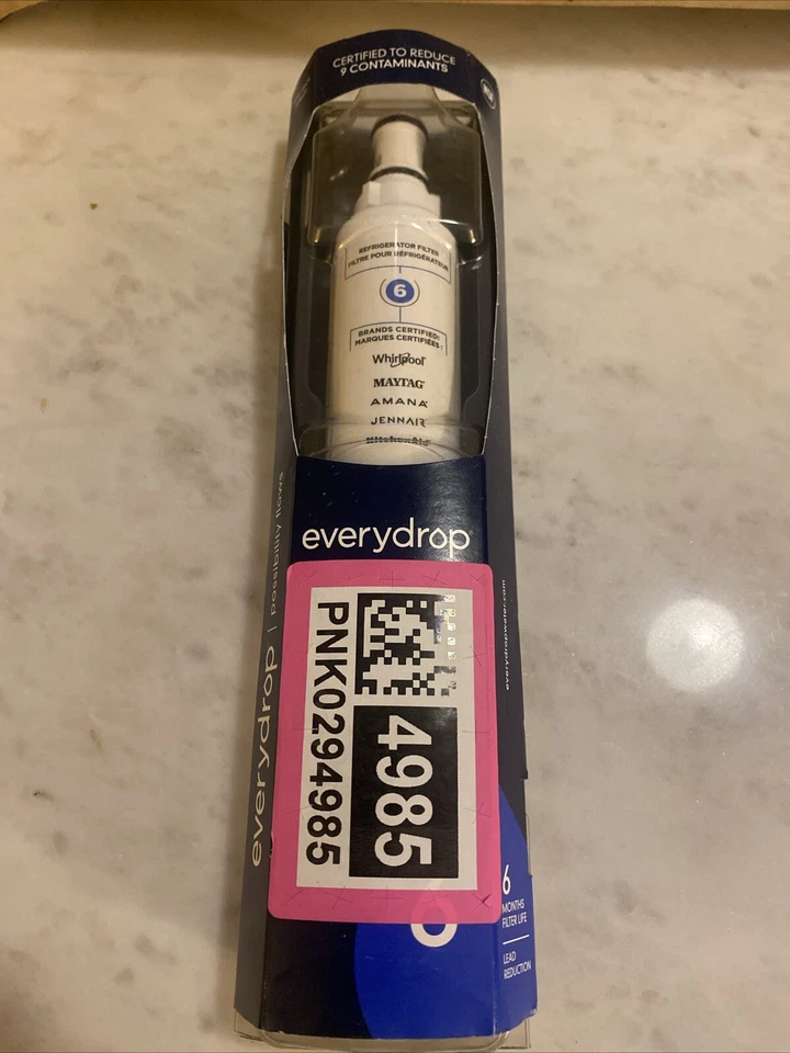 every drop by whirlpool ice and water refridgerator filter 6-single pack- EDR6D1 - Image 1 of 4