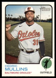 2022 Heritage Base #232 Cedric Mullins - Baltimore Orioles