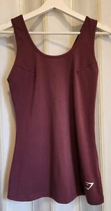 Gymshark Sleeveless Top Women Sz S Dreamy Vest Winter Berry Activewear - Picture 1 of 6