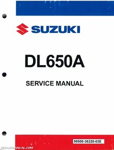 2012 - 2016 Suzuki DL650A Motorcycle Service Manual : 99500-36220-03E - Picture 1 of 1