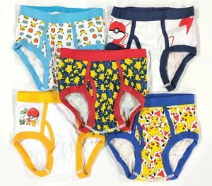 Pokemon Underwear Boys X-Small 4 Pikachu Briefs Pikachu Pokeball Fun Kids Gift - Picture 1 of 8