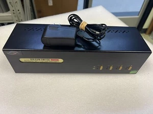 Linkskey 4 PORT USB KVM SWITCH Dual Monitor DVI & 7.1 Surround Sound - Picture 1 of 7