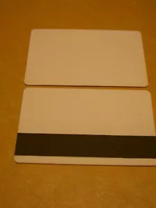 Plastik karten weiß 86x54mm Magnetstreifen Karte PVC blanko 10 Stück L#013 - Bild 1 von 2