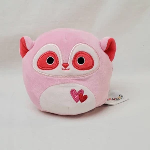 Peluche giocattolo Squishmallows Jamar Lemur suricato rosa San Valentino - Foto 1 di 5