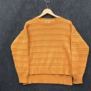 Cupcakes and Cashmere Womens XL Pullover Sweater Jumper Orange Knit High-Low Hem - Picture 1 of 12