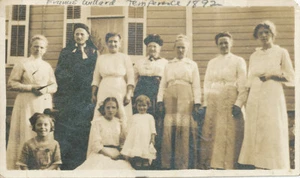 Frances Willard  Temperance   1892  Group Real Photo * WCTU Womans Suffrage - Picture 1 of 2