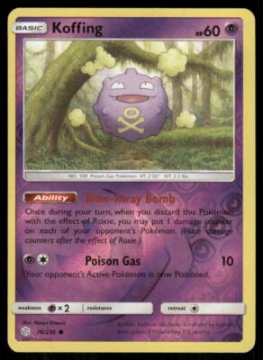 SM - Cosmic Eclipse #76/236 Koffing - Image 1 of 2