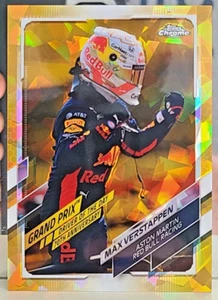 2021 Topps Chrome F1 Sapphire Max Verstappen GOLD Formula 1 /50 #167 - Picture 1 of 3
