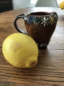 Vintage 1950s Italian Ceramic Jug. Small. Creamer. Iced Gem Style. Kitsch Retro - Picture 1 of 6
