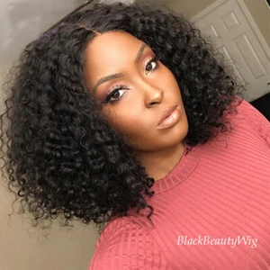 180% Density Curly U Part Wig Brazilian Human Hair U Part Wigs For Black Women - Picture 1 of 12