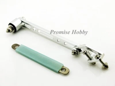 Silver Aluminum Alloy Adjustable Exhaust Pipe Holder Bracket for Gas rc Boat - Image 1 of 4