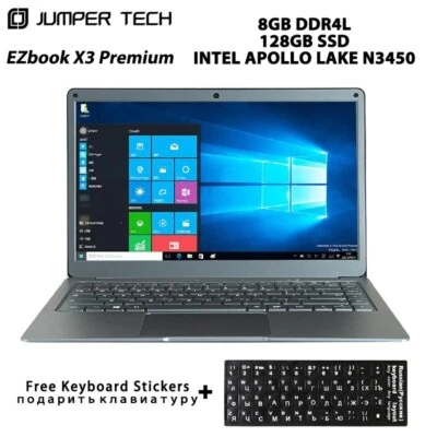 Laptops Windows 10 Jumper EZbook X3 Premium 13.3 inch 1080P IPS Display Intel N3 - Image 1 of 4