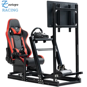 Zootopo F1 Aluminum Alloy Racing Simulator Cockpit with Seat & Monitor Mount G29 - Picture 1 of 12