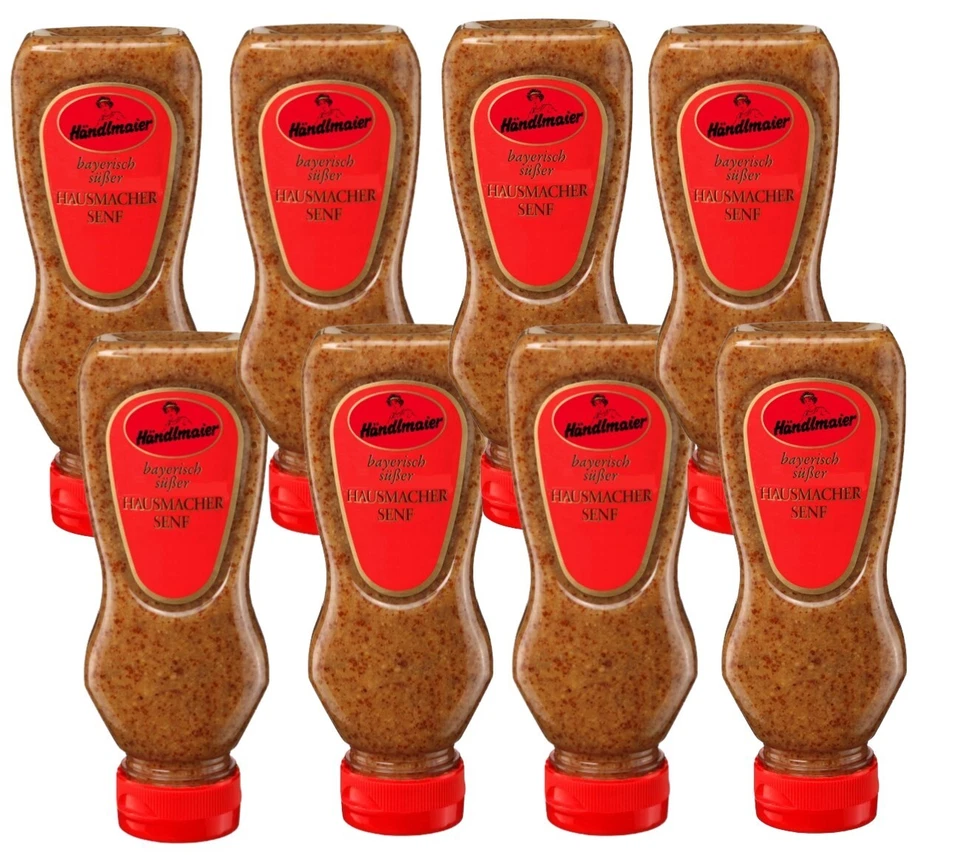 Händlmaier süßer Senf 8 x 225ml in der Squeeze Flasche - Bild 1 von 1