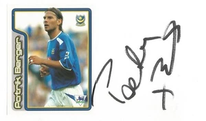 PORTSMOUTH, LIVERPOOL & CZECH REPUBLIC: PATRIK BERGER SIGNED 3x5 WHITECARD+COA - Picture 1 of 1