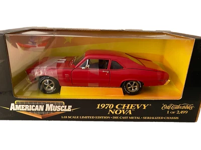 ERTL - 1970 Chevy  Nova -  Red -  1:18 - Limited Edition - Image 1 of 4