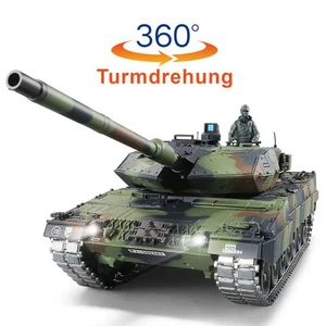 RC Panzer Leopard 2A6  V7.0  BB- IR Metallgetriebe "Neues Modell" 360° Turm - Bild 1 von 23