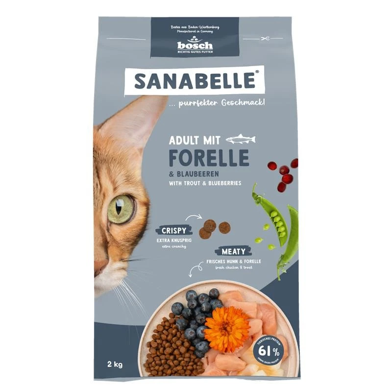 Sanabelle Adult mit Forelle | 2kg Alleinfuttermittel für Katzen - Bild 1 von 1