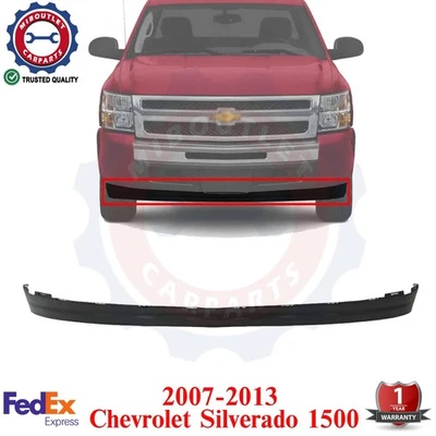 Front Lower Valance Deflector Extension Textured For 07-13 Chevy Silverado 1500 — 第 1/4 张图片