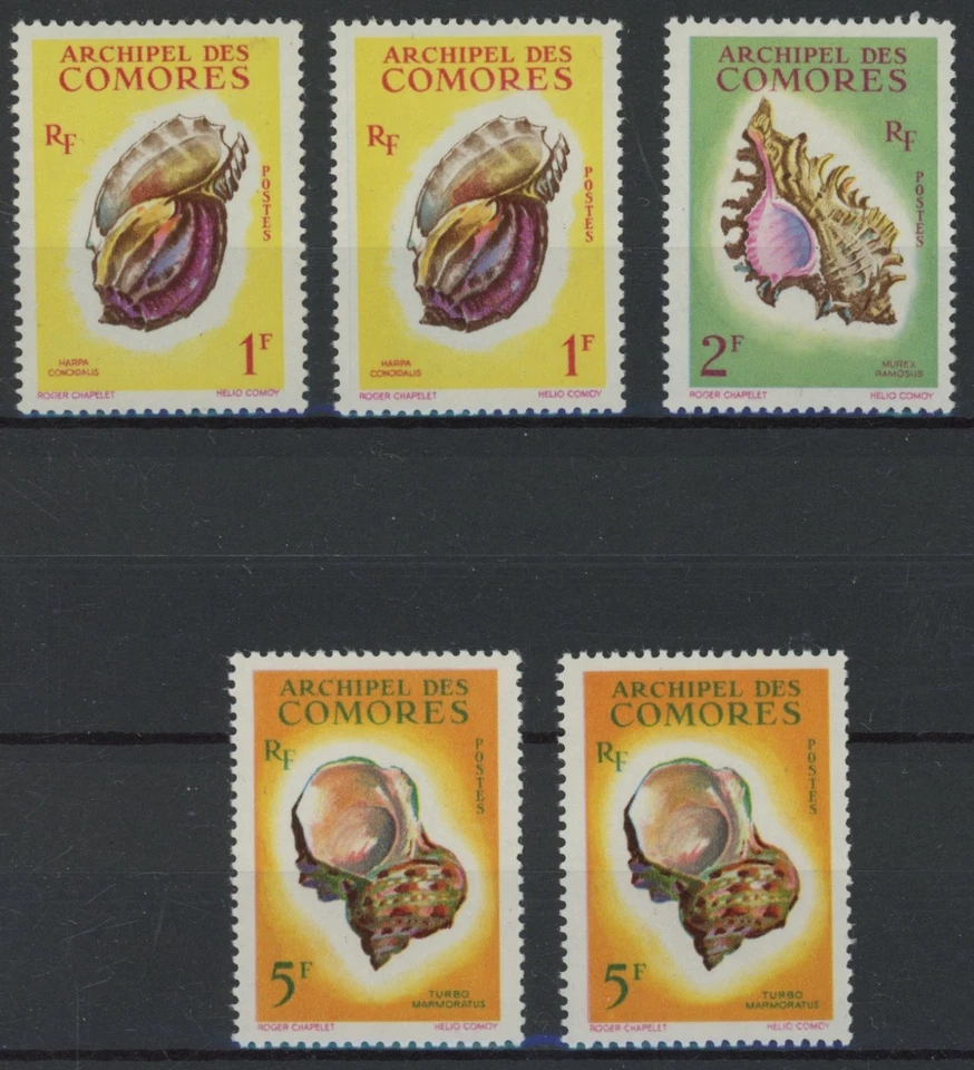 Comoros 1962 : Shells - Good Lot Very Fine MNH Stamps - Catalog Value : 22€ - image 1 of 1