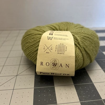 Rowan 4 capas 100% lana pura DK verde SH 019 lote 7606 hilo nuevo Foto 1 de 4