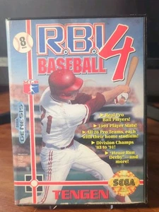 R.B.I. Baseball 4 (Sega Genesis, 1992) Hülle, Booklet und funktionierendes Spiel - Bild 1 von 6