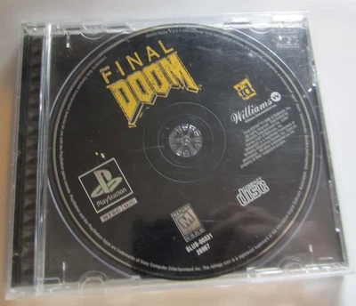 Final Doom Sony PlayStation 1 1995 PS1 Disc + Inlay+Case WORKS Id Used Nice - Image 1 of 2