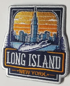 Long Island New York Embroidered Patch approx 3x3.25" - Picture 1 of 2