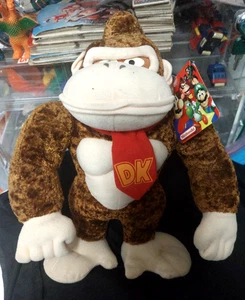 Vintage 2002 Kellytoy Nintendo 12 Zoll Donkey Kong Plüsch Neu mit Etikett - Bild 1 von 6