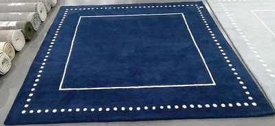 Alfombra AZUL MARINO/MARFIL 7'-0" x 7'-0" defecto precio reducido 1172791821 BEL151G-7SQ Foto 1 de 3