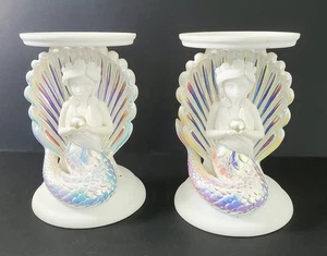 Bath & Body Works Iridescent Mermaid and Pearl Candle Holder - set of 2 - Picture 1 of 8