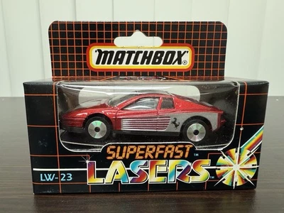 Matchbox Superfast Lasers LW-23 Ferrari Testarossa Metallic Red NIB Sealed 1986 - Image 1 of 4