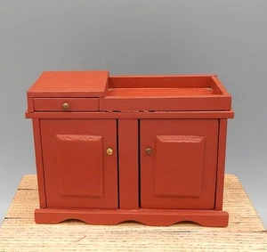 Vintage Ed Whitten Country Kiefer Trockenwaschbecken DAN-DY Handwerk Puppenhaus Miniatur 1:12 - Bild 1 von 14