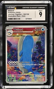 CGC 9 Wailord 162/159 Pokemon Journey Together 2025 English - Picture 1 of 2