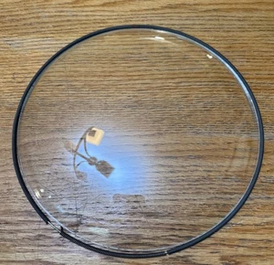 9.5” School Clock Round Replacement Clear Glass Dome With Retention Spring READ - Picture 1 of 10