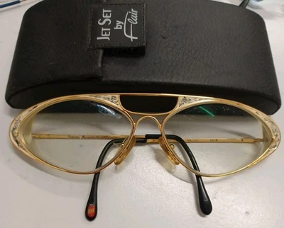 Elegantes gafas de mujer de "CASANOVA" - 1990 - 24 ct chapadas en oro - ¡excepcionales! - Imagen 1 de 4