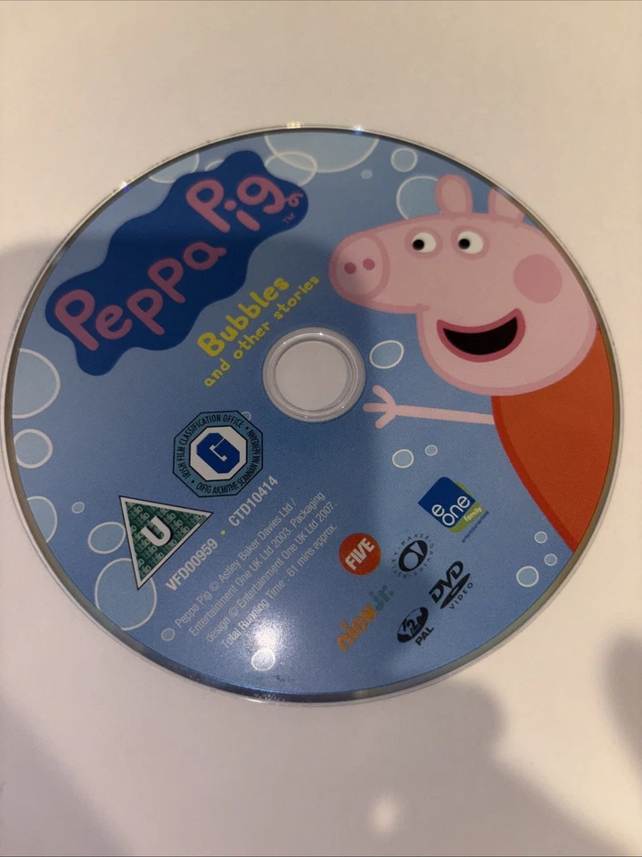 Peppa Pig-Bubbles (DVD, 2016)R2 DISC ONLY LIKE NEW - image 1 of 1