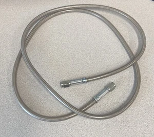 Fragola -3 AN Brakeline trenzado de acero inoxidable con revestimiento transparente - 50" de longitud - Imagen 1 de 2
