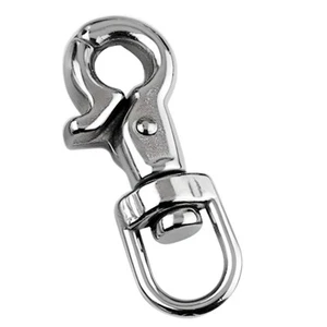 Trigger snap hook 13mm. can be opened and closed with one hand. A4 stainless - Picture 1 of 3